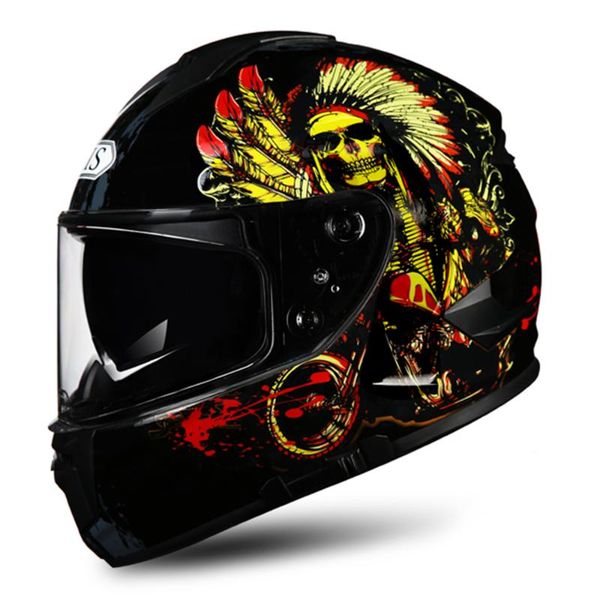 

motorcycle helmet motocross casque moto moto helmet motorbike casque double lens full face helmets cascos para moto#