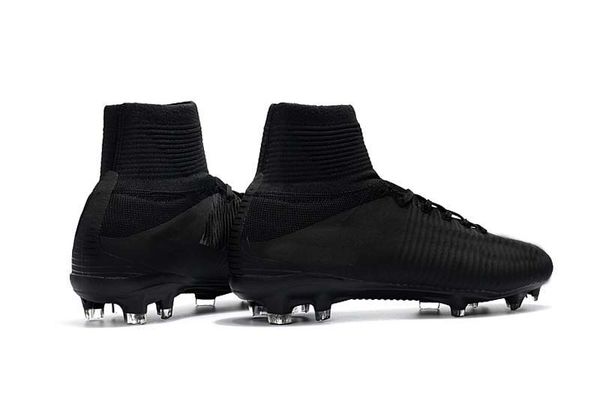 

2019 mens/woman/kids football boots superfly v tf/ic/fg soccer shoes ronalro cr7 black soccer cleat