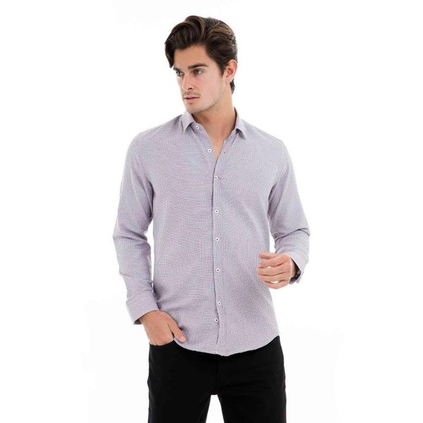 

buratti long-sleeve shirt male long-sleeve shirt 50101, White;black