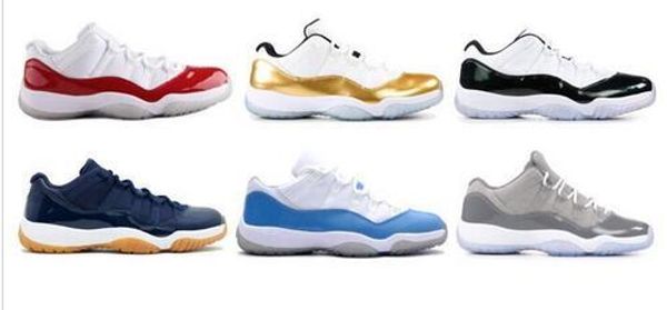 

11 low blue snakeskin bred closing ceremony navy gum basketball shoes men 11s unc cherry varsity red emerald sneakers with box
