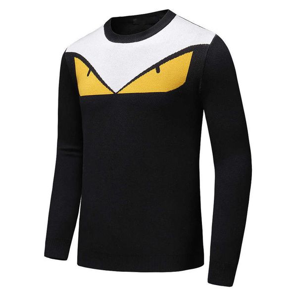 

designer sweater branded mens pullovers luxury hoodie cashmere sweatshirts long sleeved branded clothing size -3xl optional, White;black