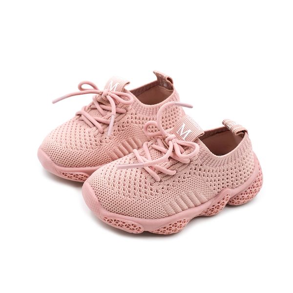 

2019 spring children sport sneakers fashion kids antislip soft sneakers girls boys toddler shoes breathable cute running shoes, Black