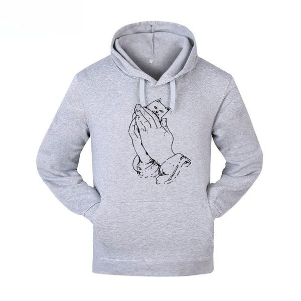 

ripndip printed мужские толстовки с капюшоном дизайнер одежды топы с капюшоном руно теплый повседневный high street толстовки, Black