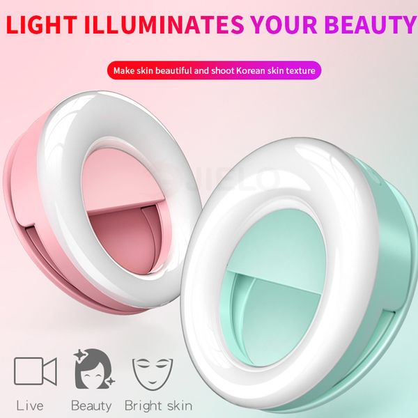 

portable flash led selfie ring light studio pgraphy p fill ring light usb charge selfie camera for iphone smartphone makeup for xi