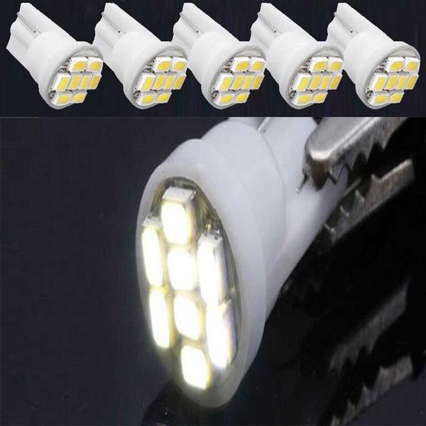 

10pcs 8smd led car 1206 t10 w5w wedge side car light car -styling bulb lamp