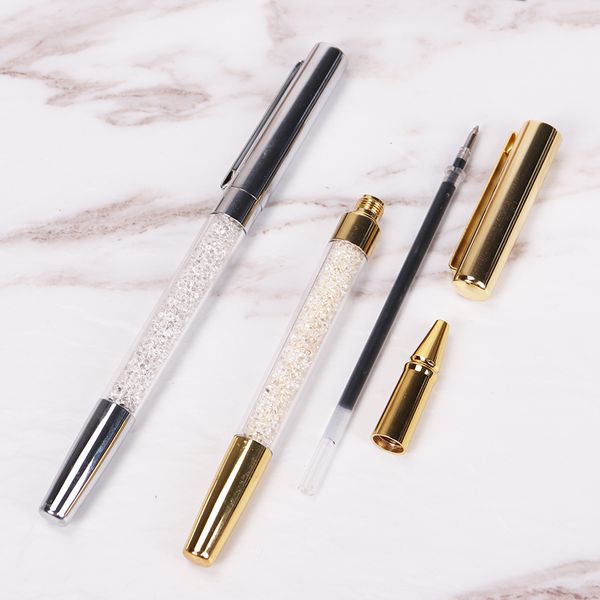 

новый кристалл ручка с подарочной коробке случай алмазный кристалл ручка-роллер свадебный подарок промотирования объявления