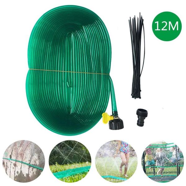 

1 pc trampoline sprinkler durable safe trampoline sprinkler water spray hose water cooling pipe garden cooling tool