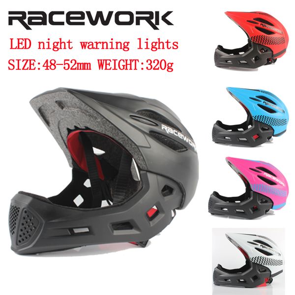 

racework child full face helmet