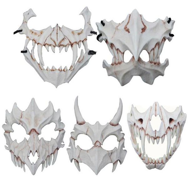 

halloween cosplay resin mask the japanese dragon god mask animal theme party animal half