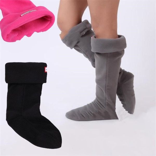 

Rain boot ock women men 039 fleece boot cuff winter knee high rainboot ock leg warmer tall brand rubber boot tocking 11color