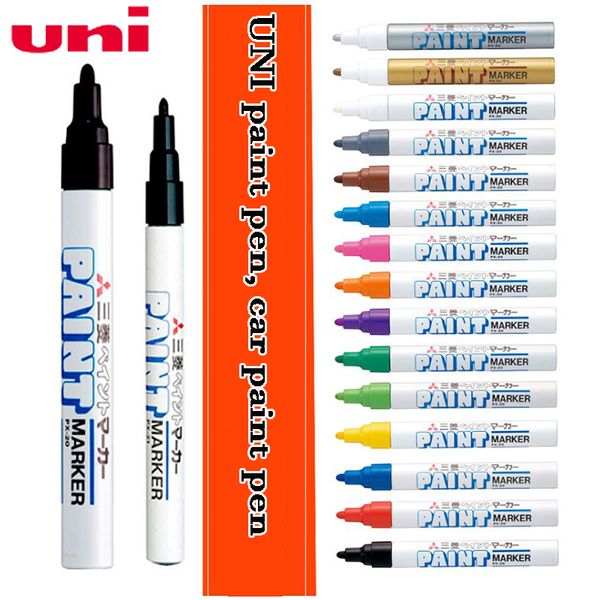 

gift sets 1pc uni mitsubishi px-21 0.8-1.2mm px-20 2.2-2.8mm oil waterproof car tyre tire tread rubber metal permanent paint marker pen