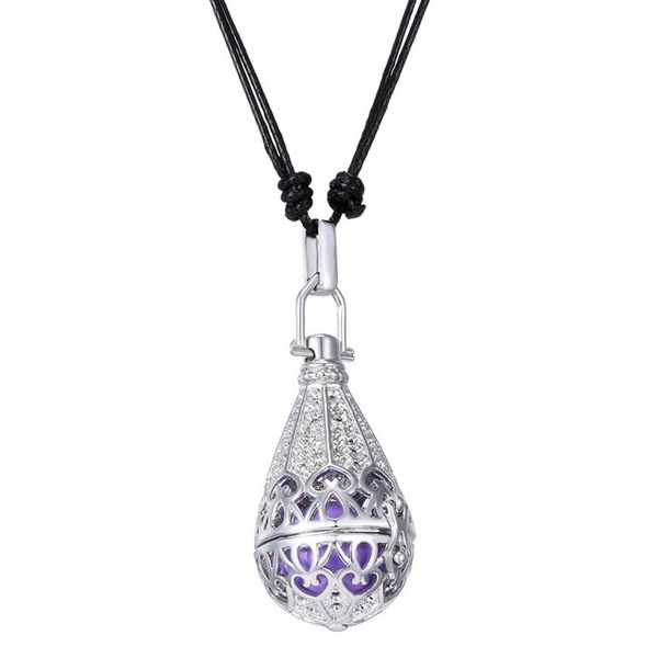

women's hollow harmony bola ball bell pendant baby pregnancy necklace, Silver