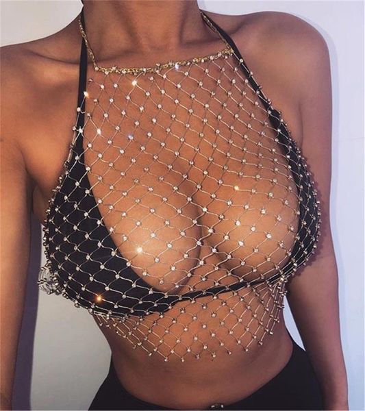 

2020 vest grid shiny vest beach nightclub dancers exaggerated underwear bra accessories, Black;white