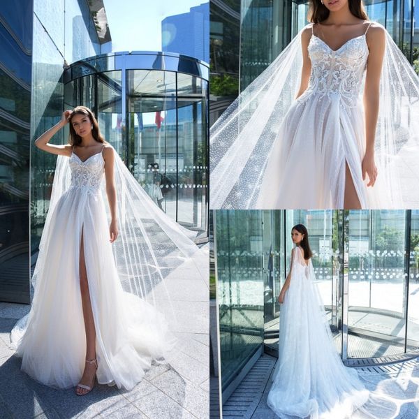 

crystal design 2019 свадебные платья с запахом сексуальное свадебное платье с высокой бретелькой и открытой спиной sweep train a line свадеб, White