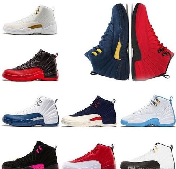 

new basketball shoes 12 12s mens shoe michigan cllege navy bulls the master unc flu game taxi gamma blue sport sneaker trainers