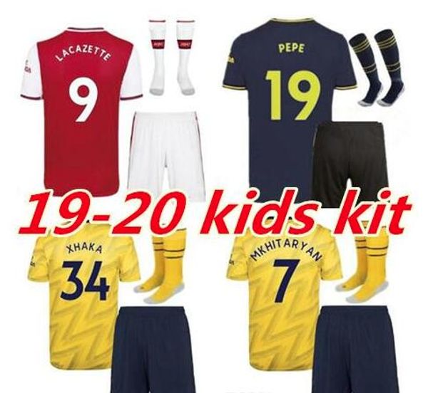

new 2019 2020 kids kit soccer jerseys socks children's football kit, Black