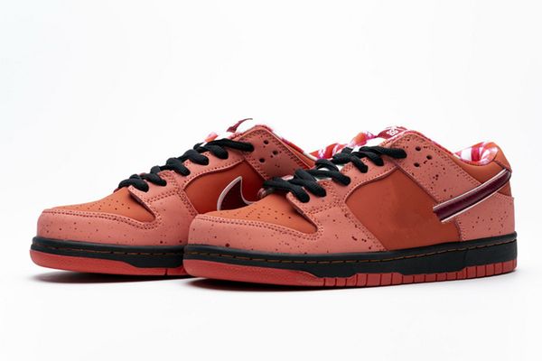 

sb dunk low pro og qs red lobster men women skateboard shoes green blue purple lobster fashion star sole casual sports shoes, Black