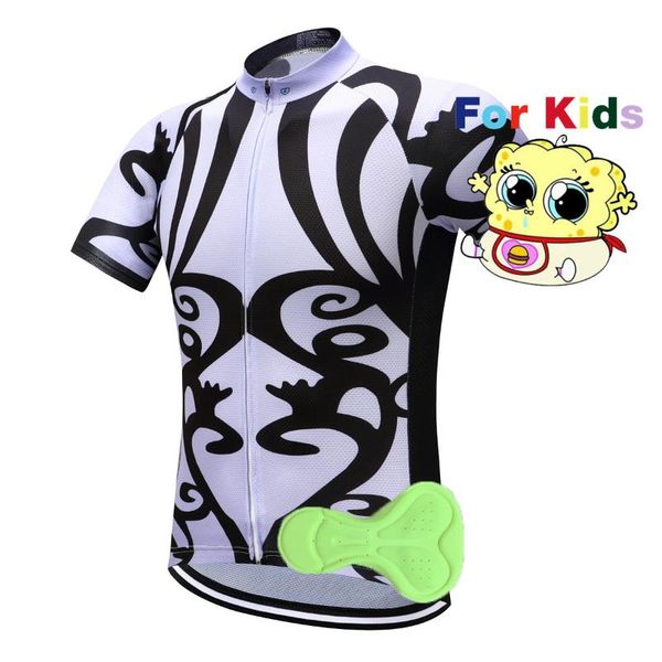 

an.ruichi 2020 mtb boys ciclismo kids blouse carretera ciclismo bicicletas children fast drying ventilation cycling jerseys, Black;red
