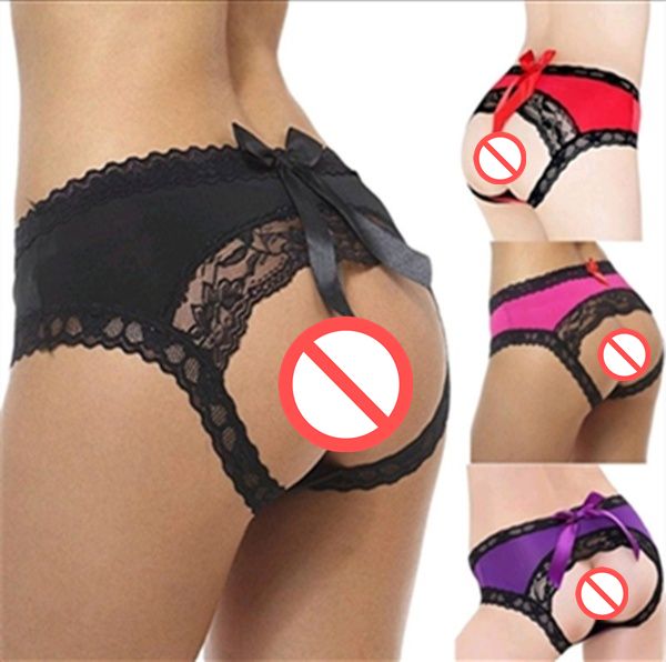 

5 colors panties breathable hip bow women's underwear (suitable for wearing: 45-65 kg, Black;pink