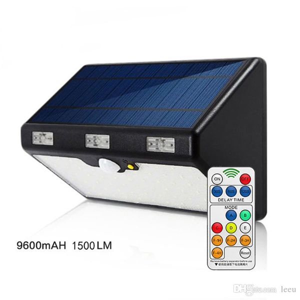 

led solar light outdoor 66led 9600mah 1350lm high brightness emergency lighting garden street ip65 lamp luminaria lights