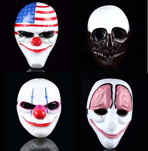 

horror party mask game harvest day 2 scary clown mask full face halloween cosplay costume party supplies carnaval masquerade