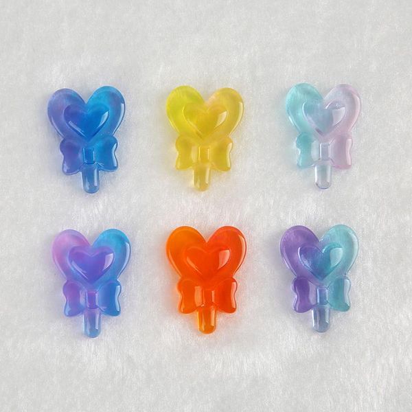 

18 pcs 27*19mm flat back resin candy charms necklace candy pendant for diy decoration, Bronze;silver