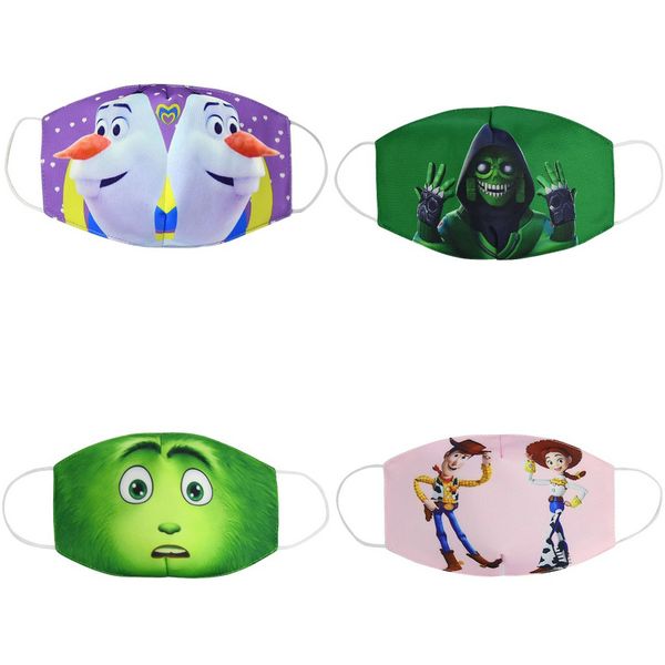 

cloth face mask kids party shop mask cotton face mouth mask cartoon youth children masks for kid ie tioxx, Blue