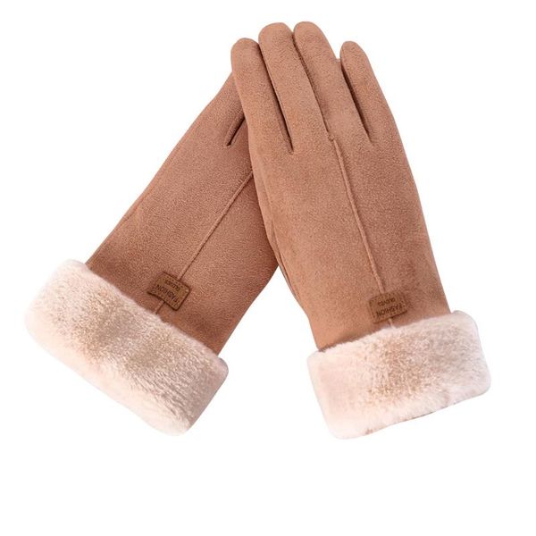 

women winter warm gloves 1 pair full finger phone touchscreen gloves outdoor cycling camping hiking fishing skiing