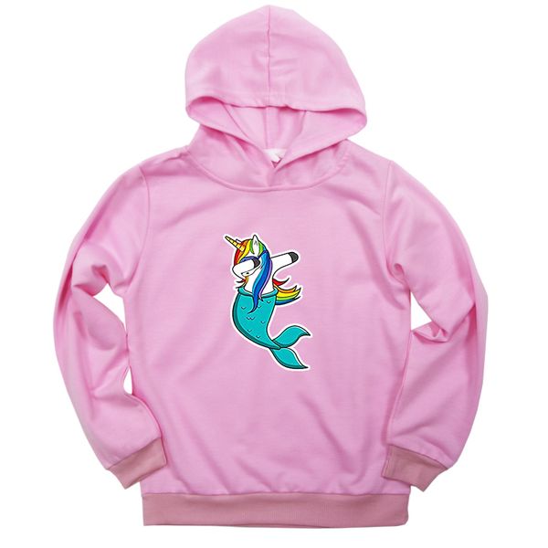 

2019 unicorn print toddler baby sweatshirts casual cotton boy girl hoodies autumn winter children clothes moletom infantil, Black