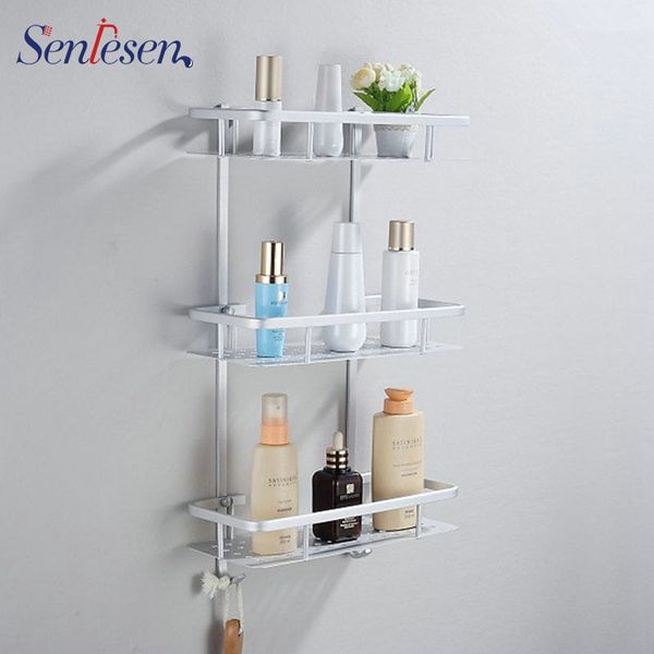 

bathroom shelf bath shower shelf bath shampoo holder bathroom corner wall mounted black aluminum kitchen storage holder