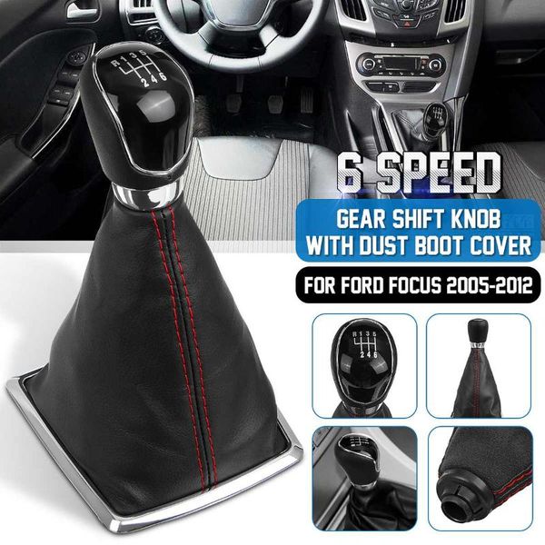 

6 ступенчатая ручка переключения передач автомобиля mt с пылезащитной крышкой багажника для focus 2005 2006 2007 2008 2009 2010 2011 2012 ру