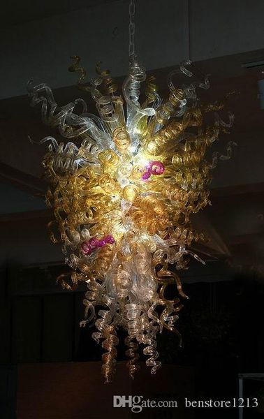

100% mouth blown borosilicate antique art decorative light style hand blown murano glass chandelier pendant light