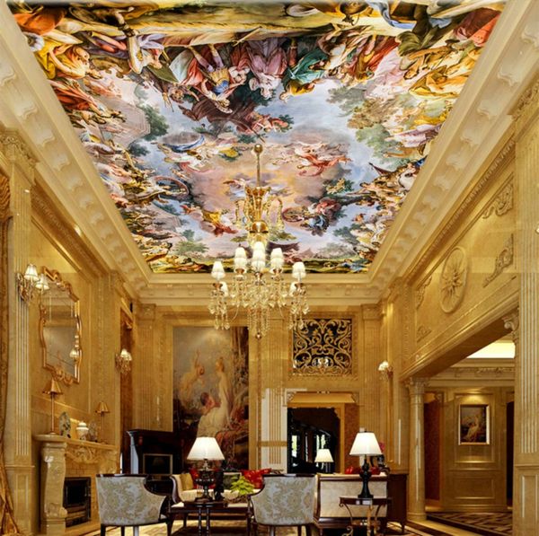 

modern 3d p wallpaper gods gather in classical wall papers home interior decor living room ceiling lobby mural wallpaper