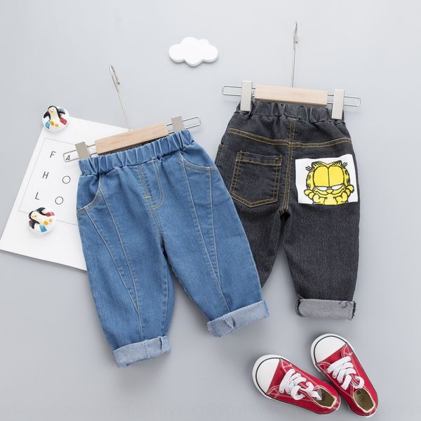 

clothing boys' season handsome trousers 0-1-2-3 years jeans pants children's panty old baby jeans children's trousers, Blue