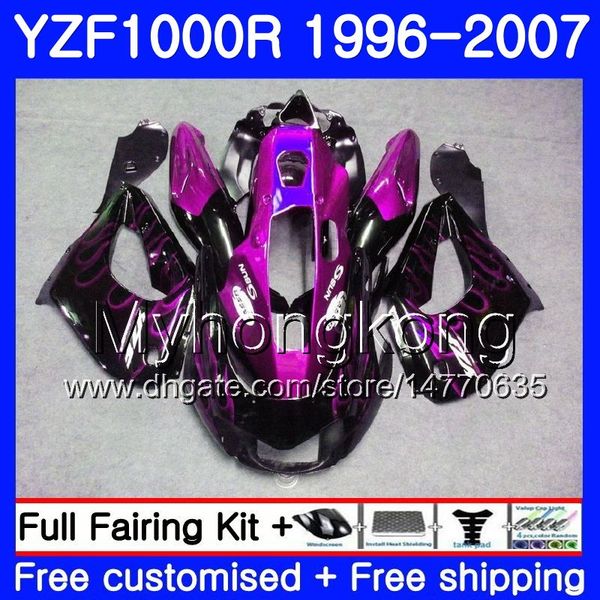 

body for yamaha yzf1000r thunderace 02 03 04 05 06 07 purple flames 238hm.36 yzf 1000r yzf-1000r 2002 2003 2004 2005 2006 2007 fairing kit