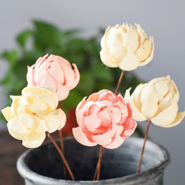 

1pcs 60cm art lotus branch natural dried flower real flower home decor arrangement creative wedding decoration decorative floral
