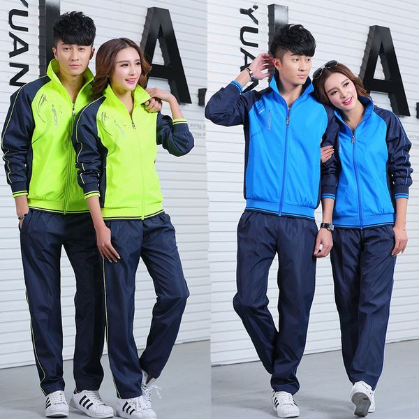 

autumn leisure time lovers suit young men and women square dance run bodybuilding sports school uniform, Black
