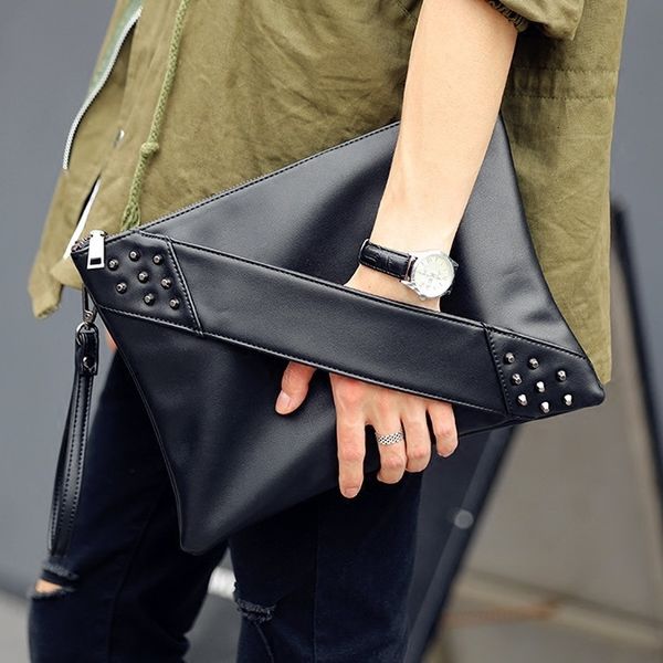 

fashion rivet women clutches luxury designer envelope clutch purse pu leather messenger bag for women crossbody bag lady handbag