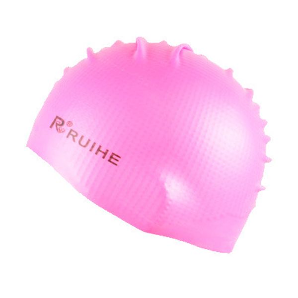 

within granule light board waterproof hair care earmuff anti-slip swimming cap for both men and women pure color swimming cap sw