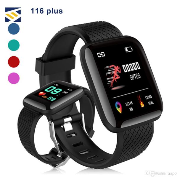 

116 plus watch bracelets fitness smartwatch tracker heart rate step counter activity monitor band wristband pk 115 plus for android