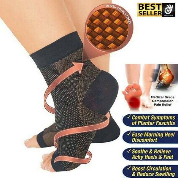 

ankle support strap brace relief muay sprain protector sports stockings, Black;red