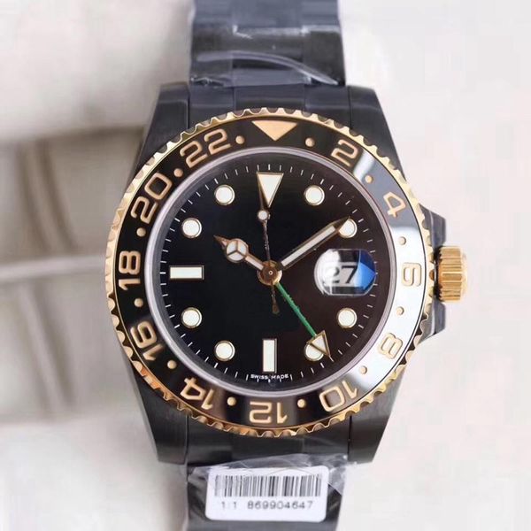 

2019 Hot sale mens sports watch GMT series 116710 black dial ceramic bezel sapphire glass automatic mechanical mens wirstwatch free shipping
