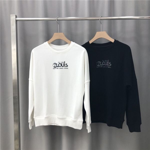 

19aw luxurious paris brands design l hoodie long sleeve crewneck sweater sweatshirt fashion reflective pullover hoodie outdoor v sweatshirt, Blue;black