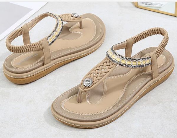 

new270 hi-women paris l design summer sandals beach slide slippers lady print pu leather solid color, Black