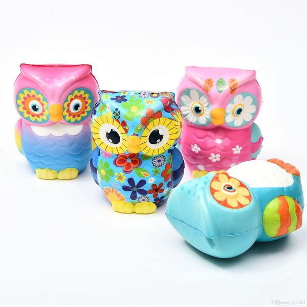 

squishies toys 12cm cute colorful owl pu slow rising squishy toys kids christmas gift decompression toys