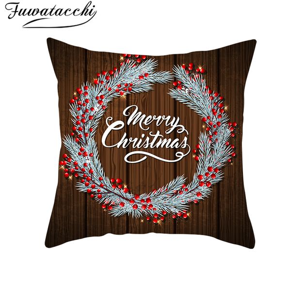 

fuwatacchi christmas pillow cover tree throw pillows for couch pillowcase polyester home sofa chair decorative pillow santa