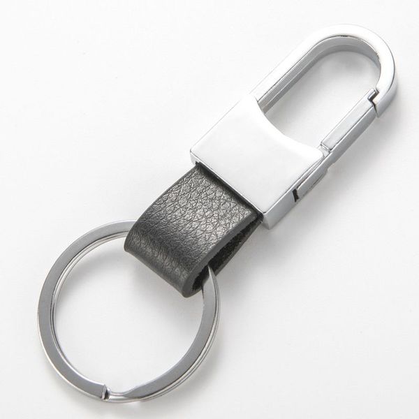 Promoção Chaveiro De Metal Luxo Genuíno Chave Chave Titular Para Carro Moda Jóias Keyring Presente Mulheres Homens Chaveiro Chaveiro Preto Castanho Cor