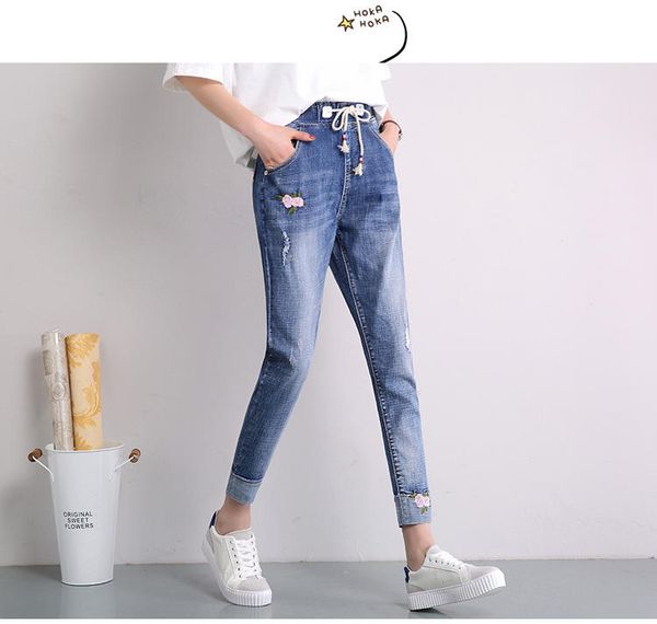 

lake blue the new joker han edition bf leisure foot trousers