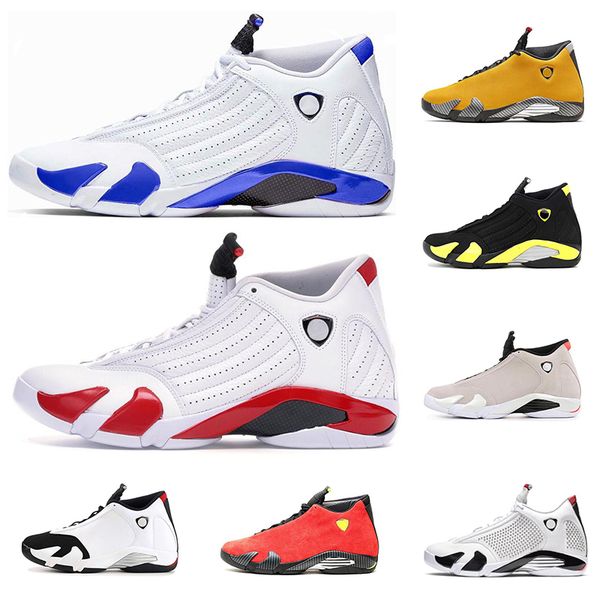 

2019 air retro jordan 14s 14 men basketball shoes university red hyper royal varsity royal thunder mens trainer sports sneaker 7-13, White;red