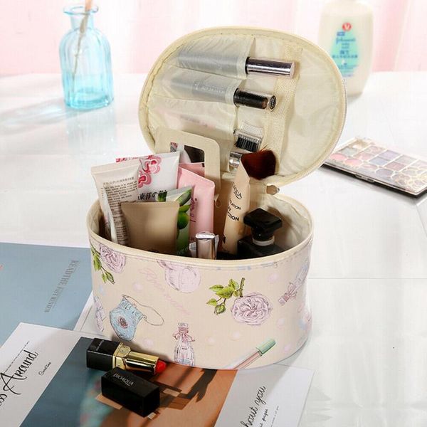 

2019 new fashion women's cosmetic bag portable leisure travel makeup bag floral chinese style toiletry